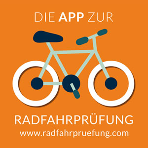 App zur Fahrradprüfung, Radfahrprüfung, Fahrradführerschein, Fahrradausbildung, Fahrradführerschein - Die App zur Radfahrprüfung